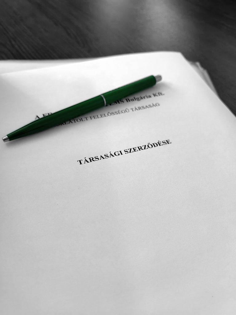 Társasági szerződés